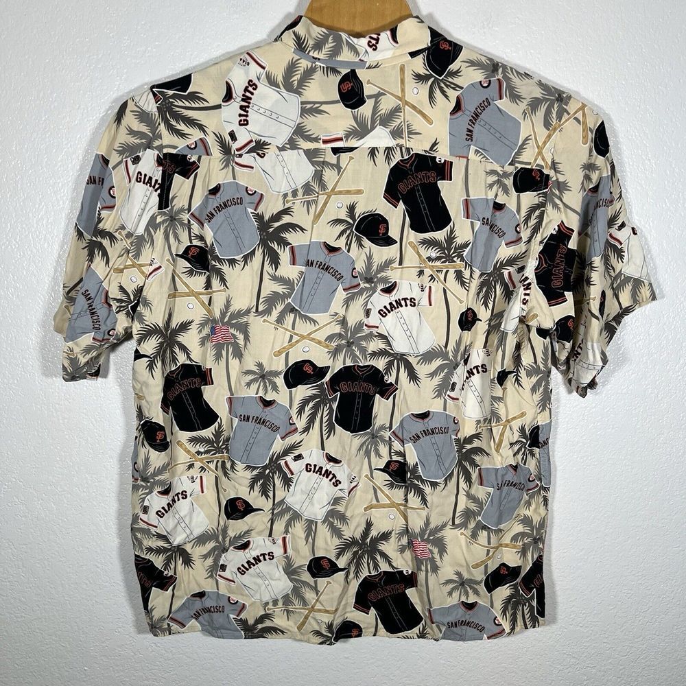 Reyn Spooner Size XL San Francisco SF Giants Rayon Baseball Camp‎ Button Up - Picture 3 of 8